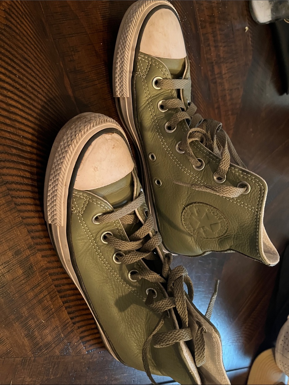 Converse Kids High Top Sneakers - Olive